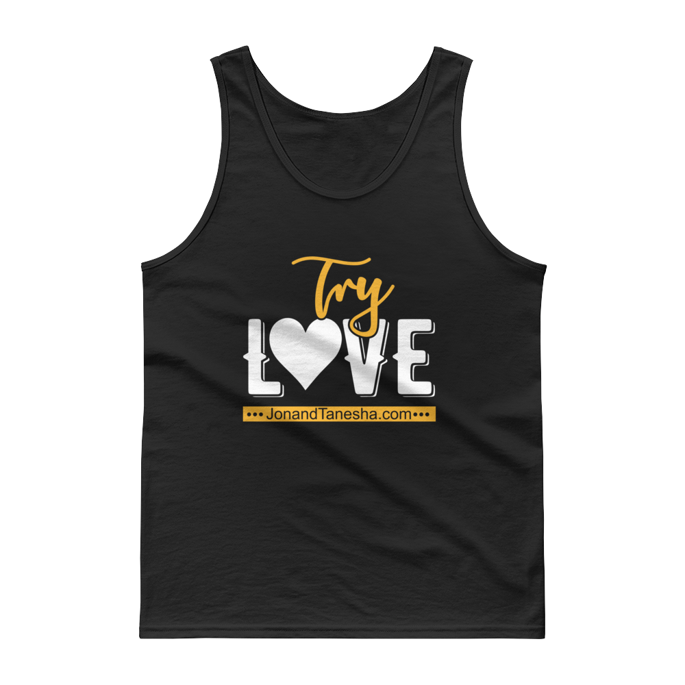 "Try Love" Tank Top (Black, Grey)